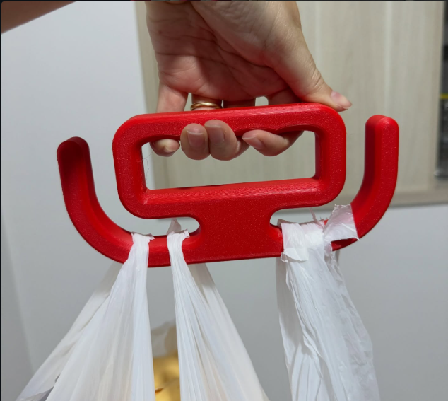 Alça Ergonômica GripMax 3D para sacolas - uso real com compras